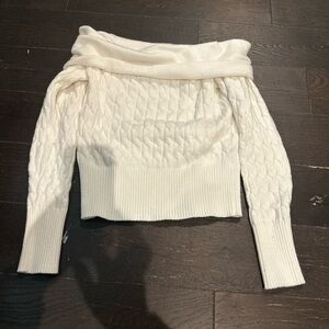 Forever 21 Off-Shoulder Sweater - White